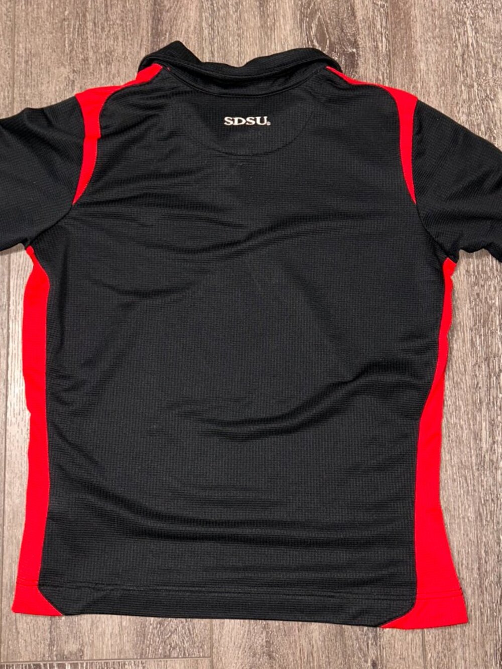 Nike Dri-FIT San Diego State Aztecs Black Red SS Women Polo Shirt Size M - Picture 7 of 7